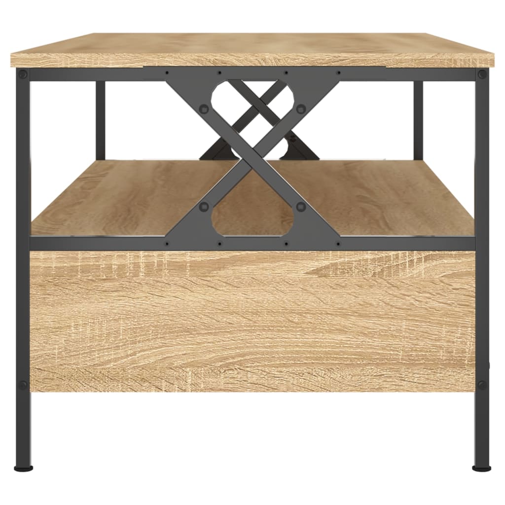 Table basse chêne sonoma 100x51x45 cm bois d’ingénierie - Tables basses
