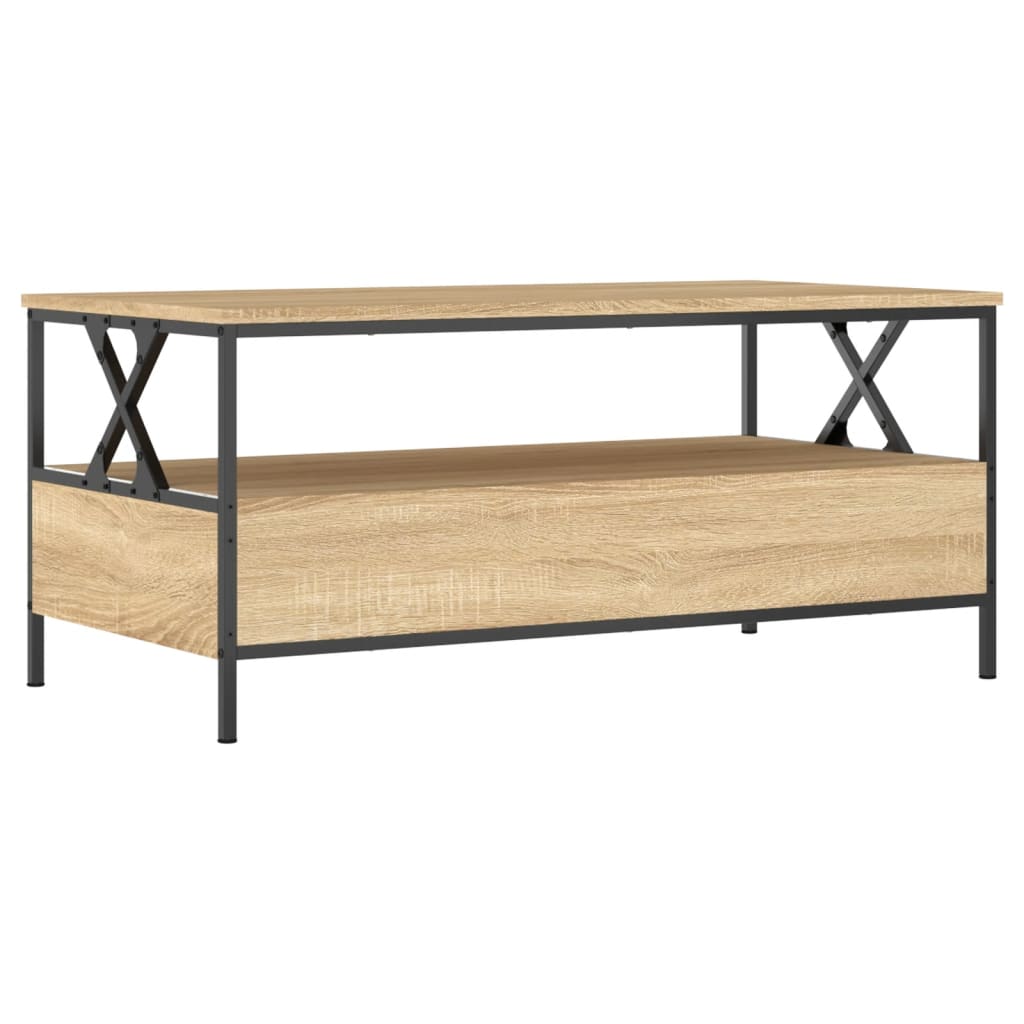 Table basse chêne sonoma 100x51x45 cm bois d’ingénierie - Tables basses