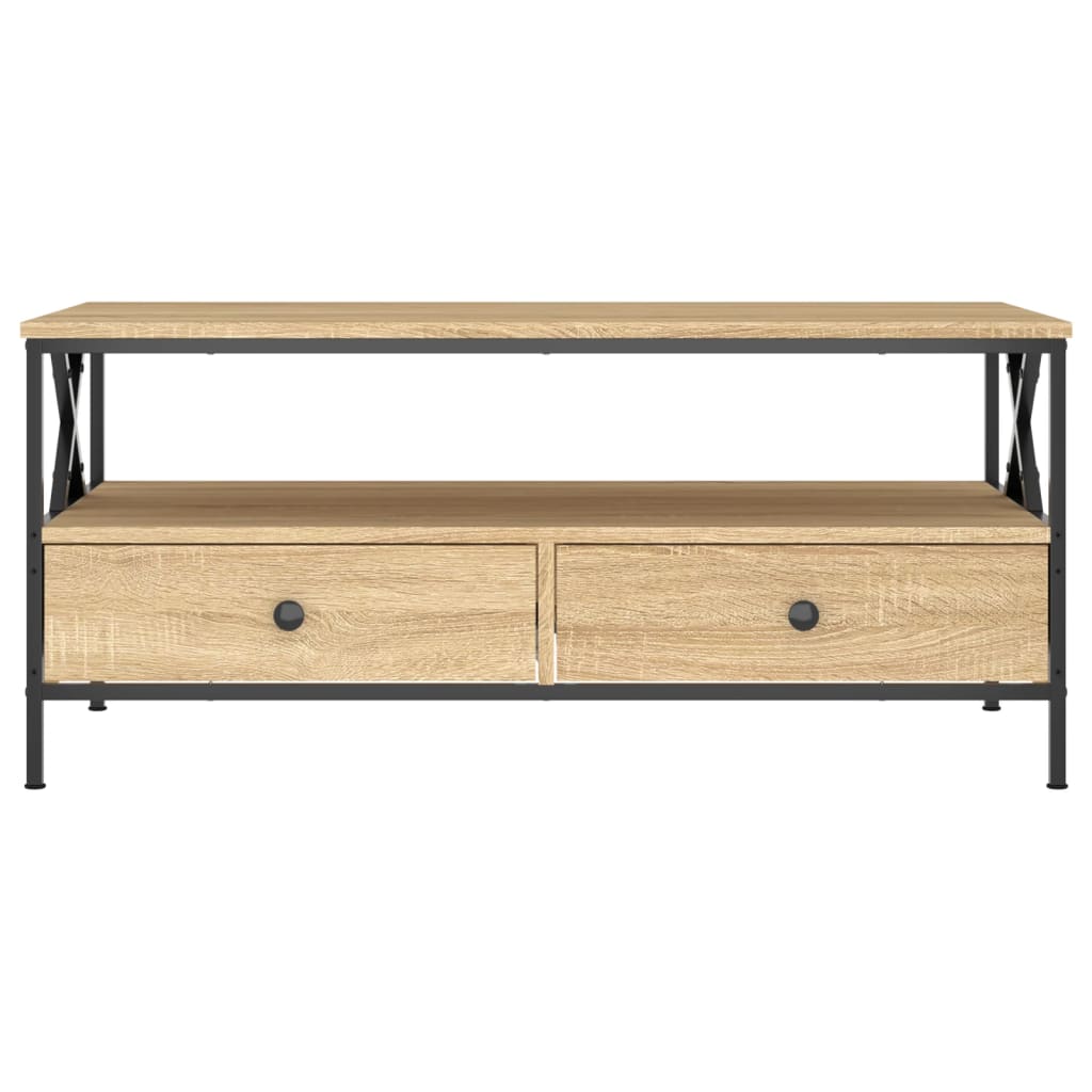 Table basse chêne sonoma 100x51x45 cm bois d’ingénierie - Tables basses