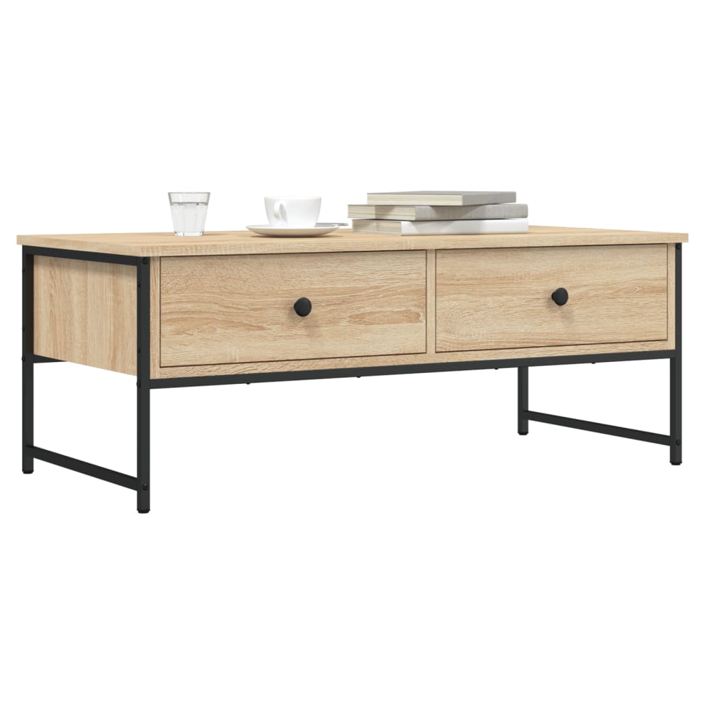 Table basse chêne sonoma 101x49x39,5 cm bois d’ingénierie - Tables basses