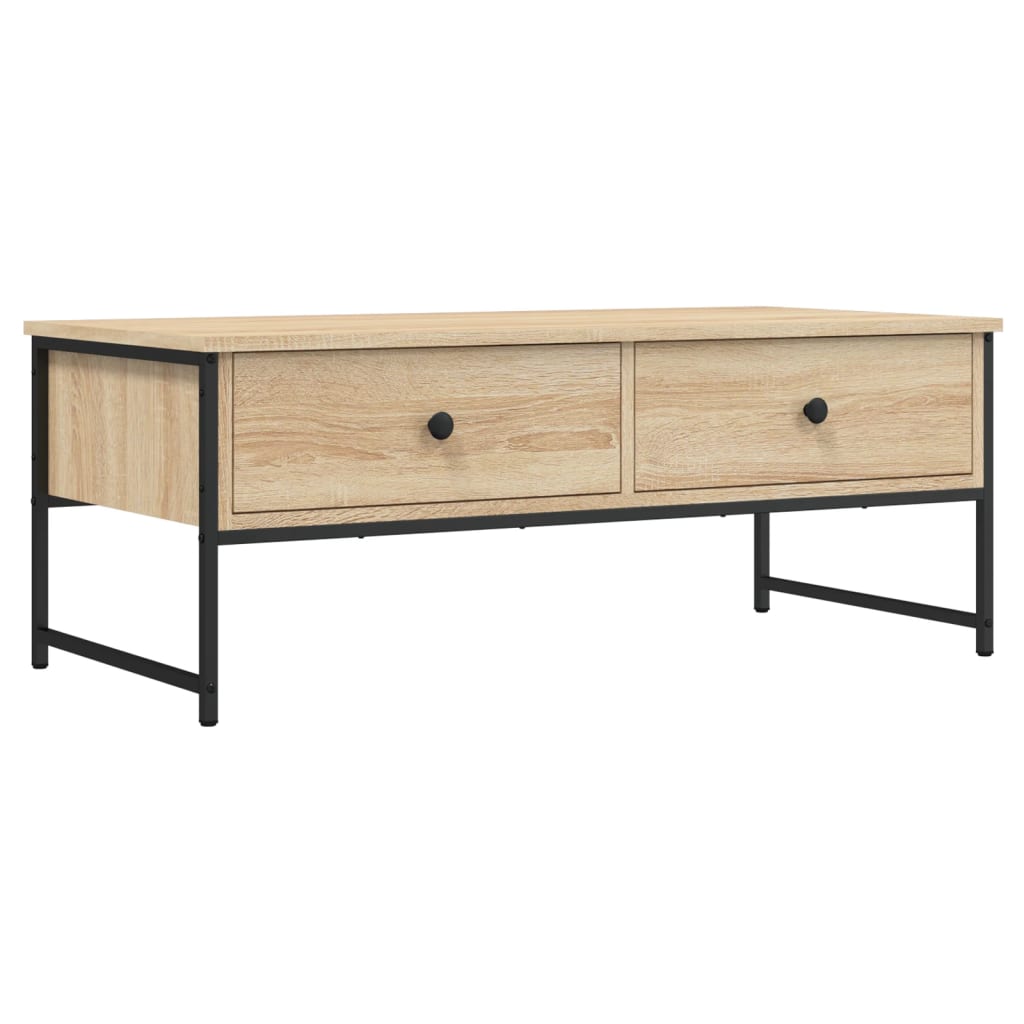 Table basse chêne sonoma 101x49x39,5 cm bois d’ingénierie - Tables basses
