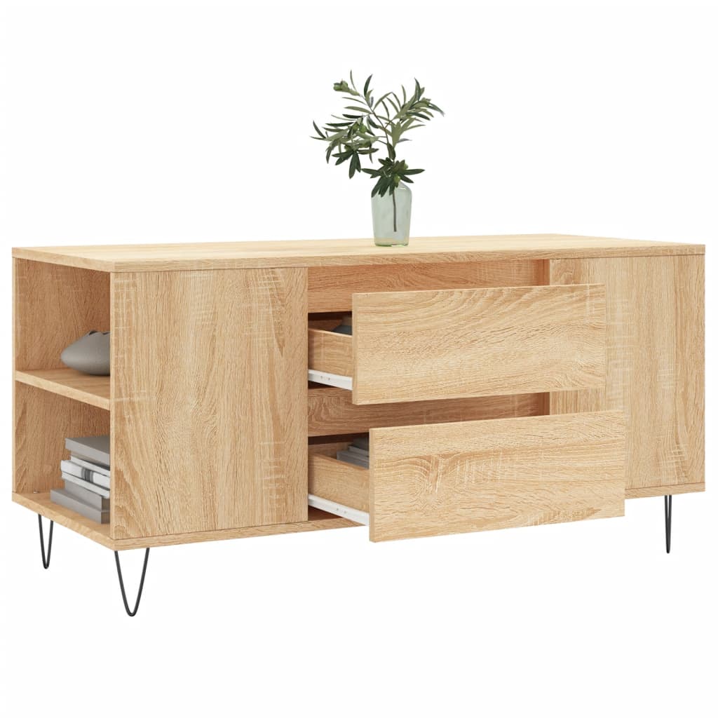 Table basse chêne sonoma 102x44,5x50 cm bois d’ingénierie - Tables basses