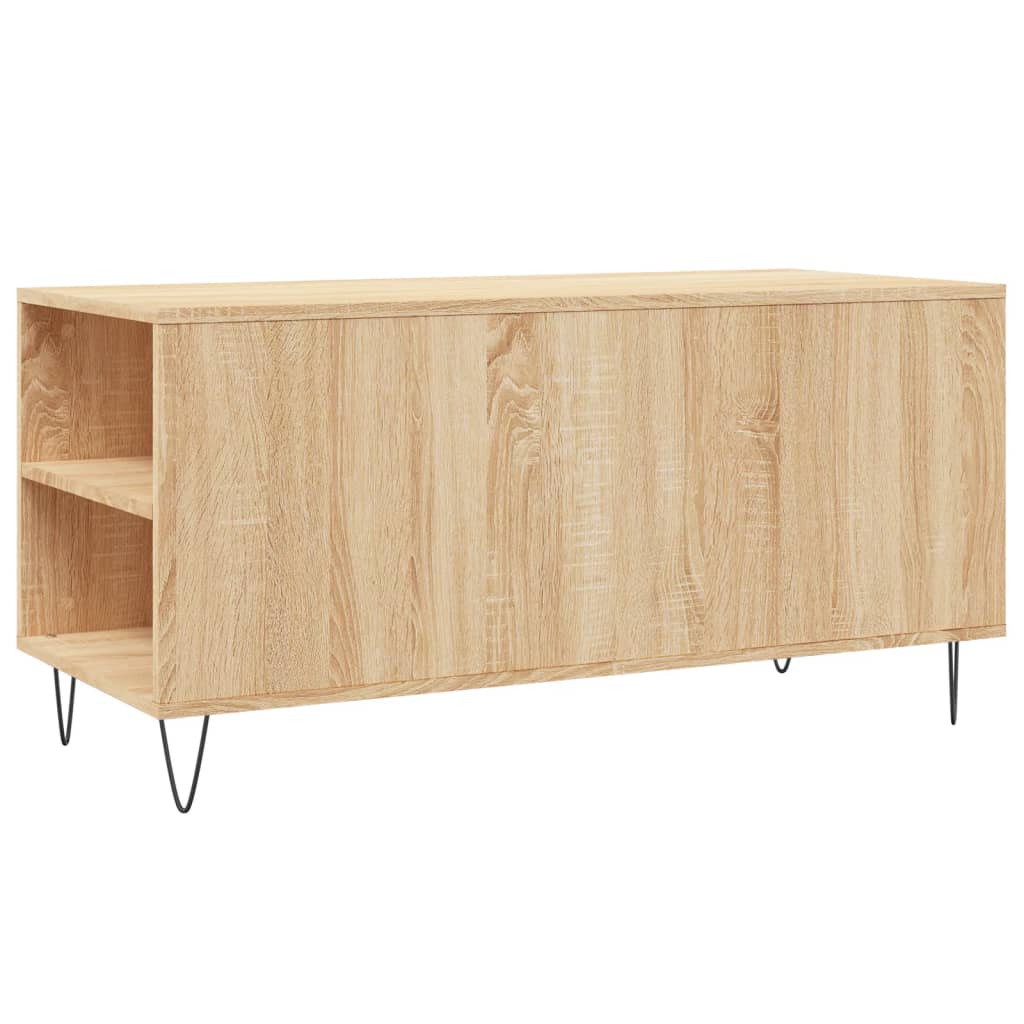 Table basse chêne sonoma 102x44,5x50 cm bois d’ingénierie - Tables basses
