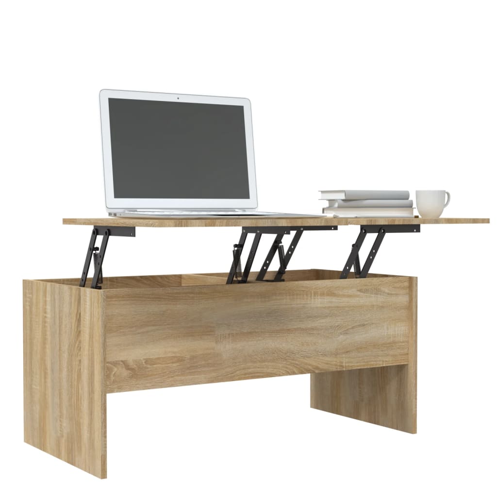 Table basse chêne sonoma 102x50,5x46,5 cm bois d’ingénierie - Tables basses