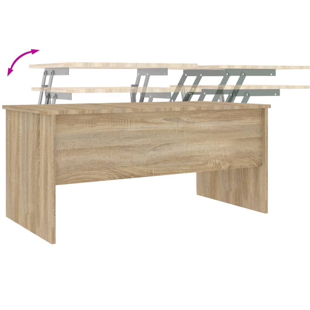 Table basse chêne sonoma 102x50,5x46,5 cm bois d’ingénierie - Tables basses
