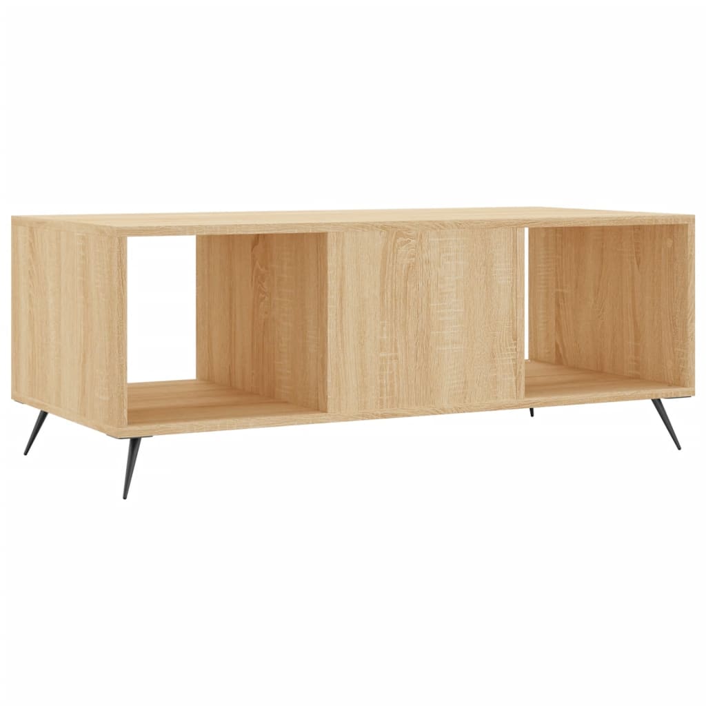 Table basse chêne sonoma 102x50x40 cm bois d’ingénierie - Tables basses