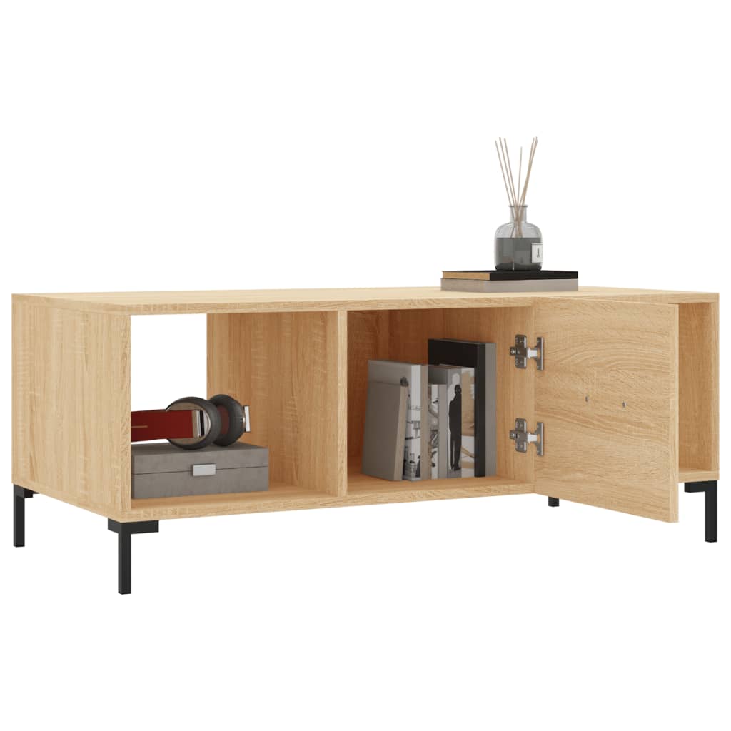 Table basse chêne sonoma 102x50x40 cm bois d’ingénierie - Tables basses