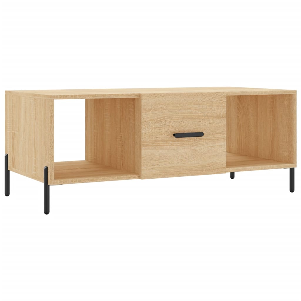 Table basse chêne sonoma 102x50x40 cm bois d’ingénierie - Tables basses