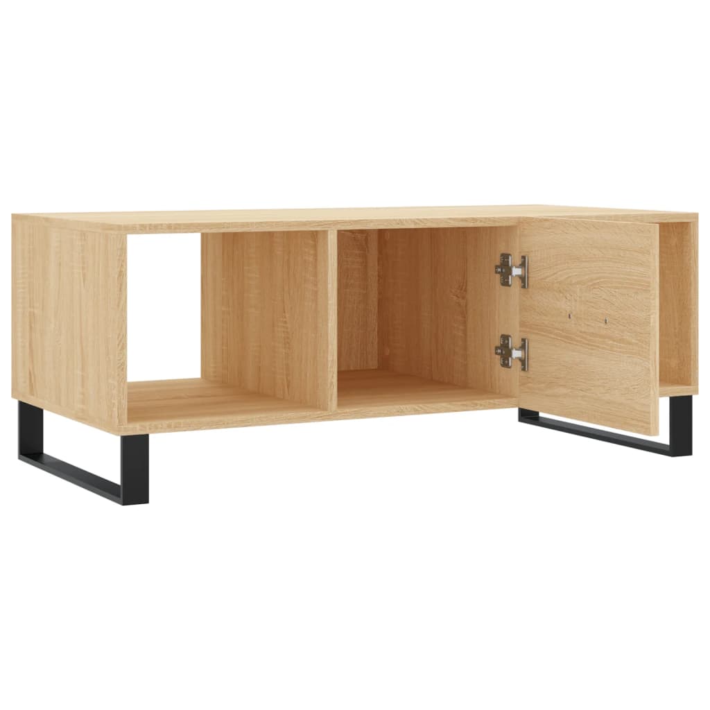 Table basse chêne sonoma 102x50x40 cm bois d’ingénierie - Tables basses