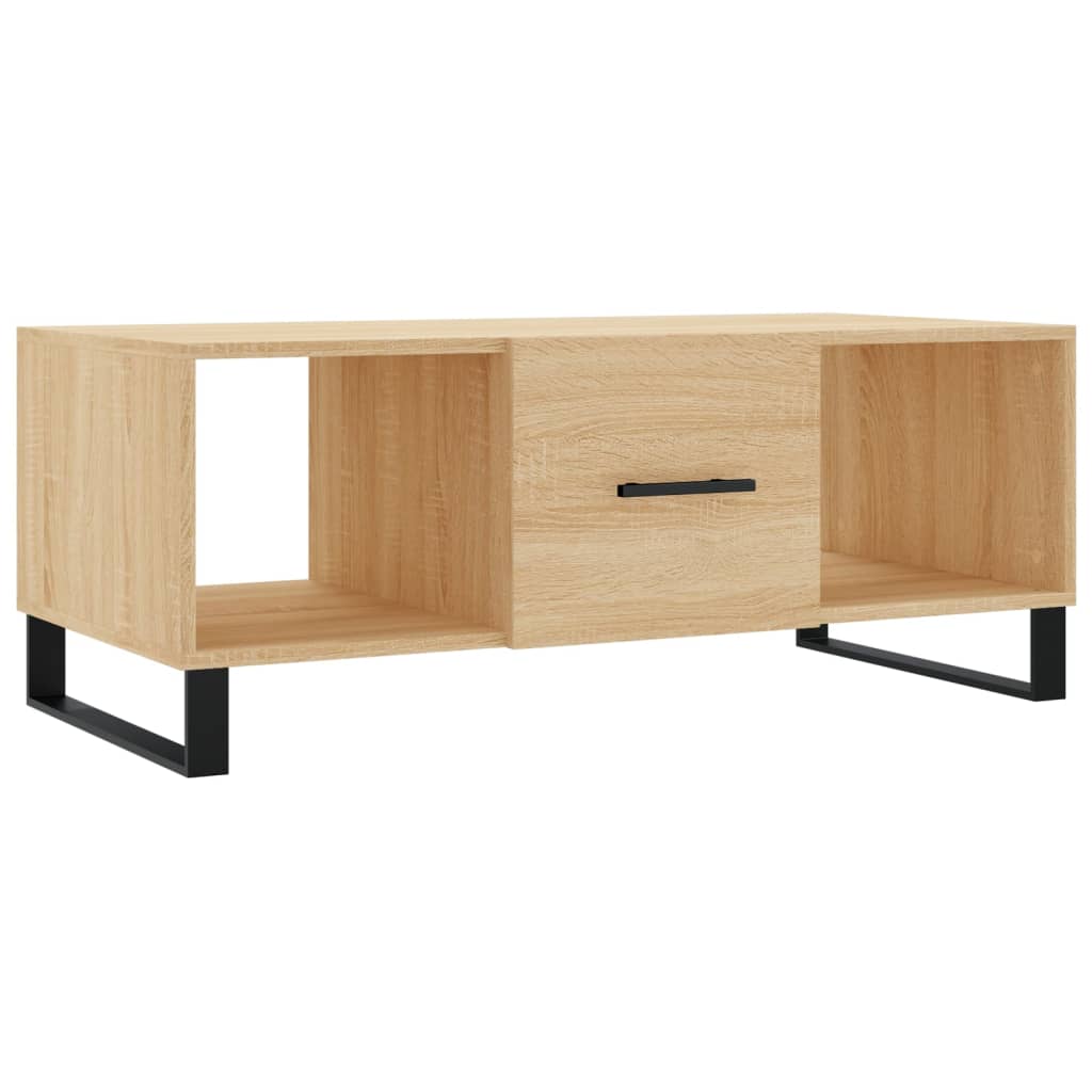 Table basse chêne sonoma 102x50x40 cm bois d’ingénierie - Tables basses