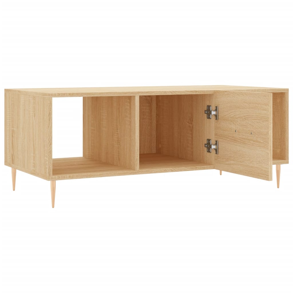 Table basse chêne sonoma 102x50x40 cm bois d’ingénierie - Tables basses