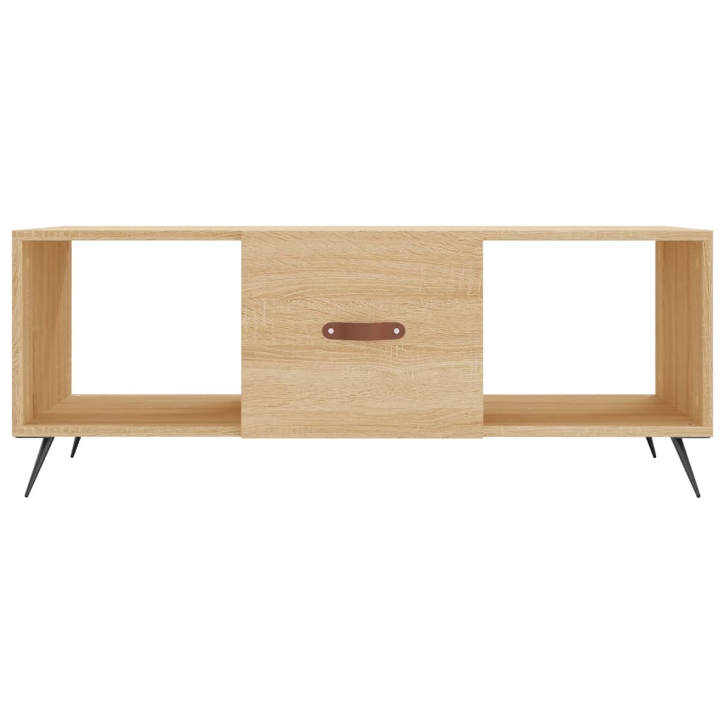 Table basse chêne sonoma 102x50x40 cm bois d’ingénierie - Tables basses