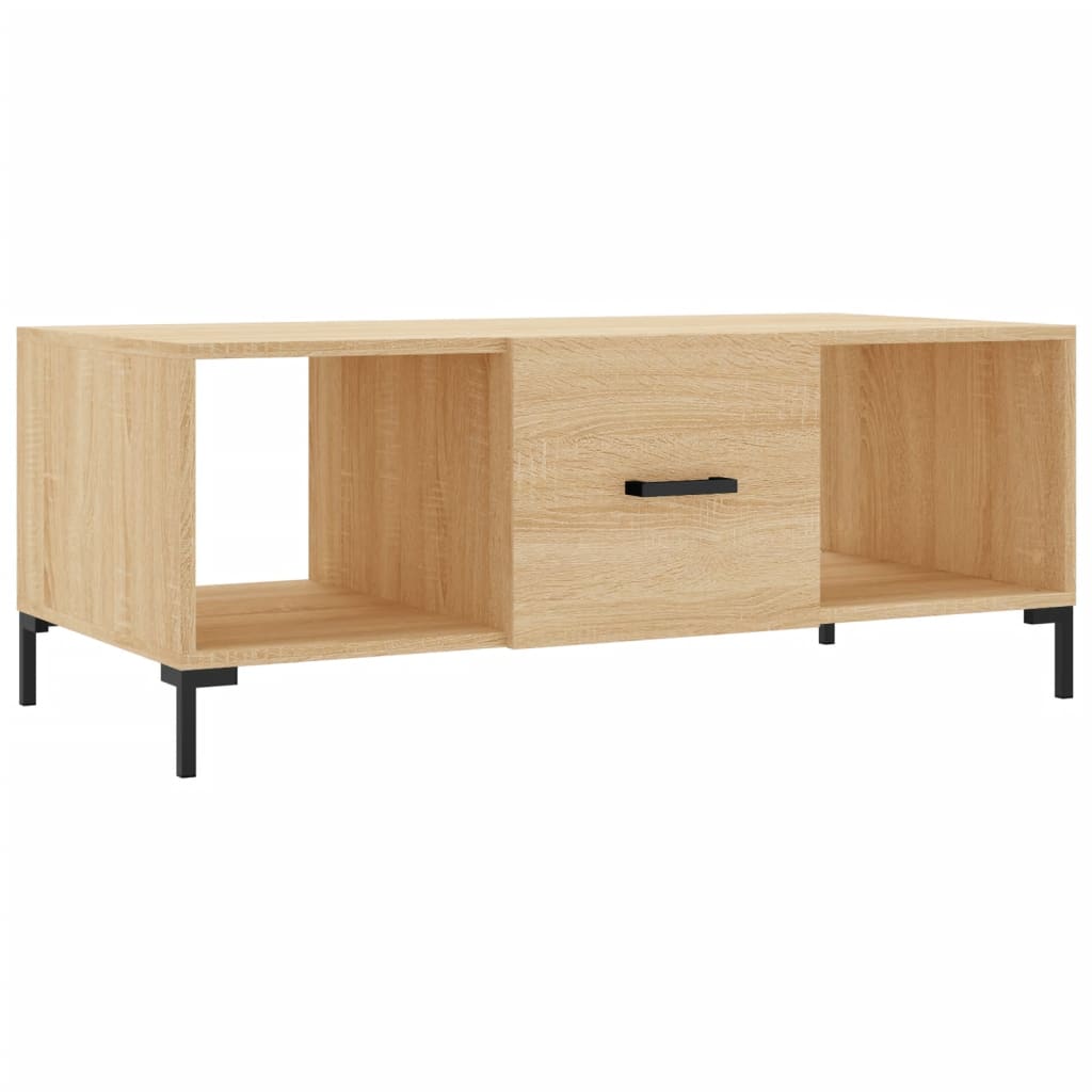 Table basse chêne sonoma 102x50x40 cm bois d’ingénierie - Tables basses