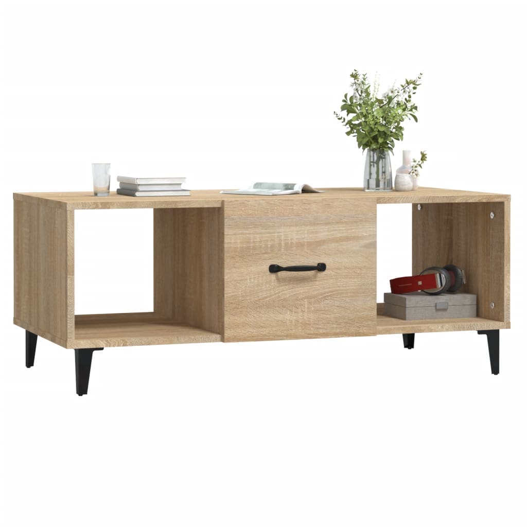 Table basse Chêne sonoma 102x50x40 cm Bois d’ingénierie - Tables basses