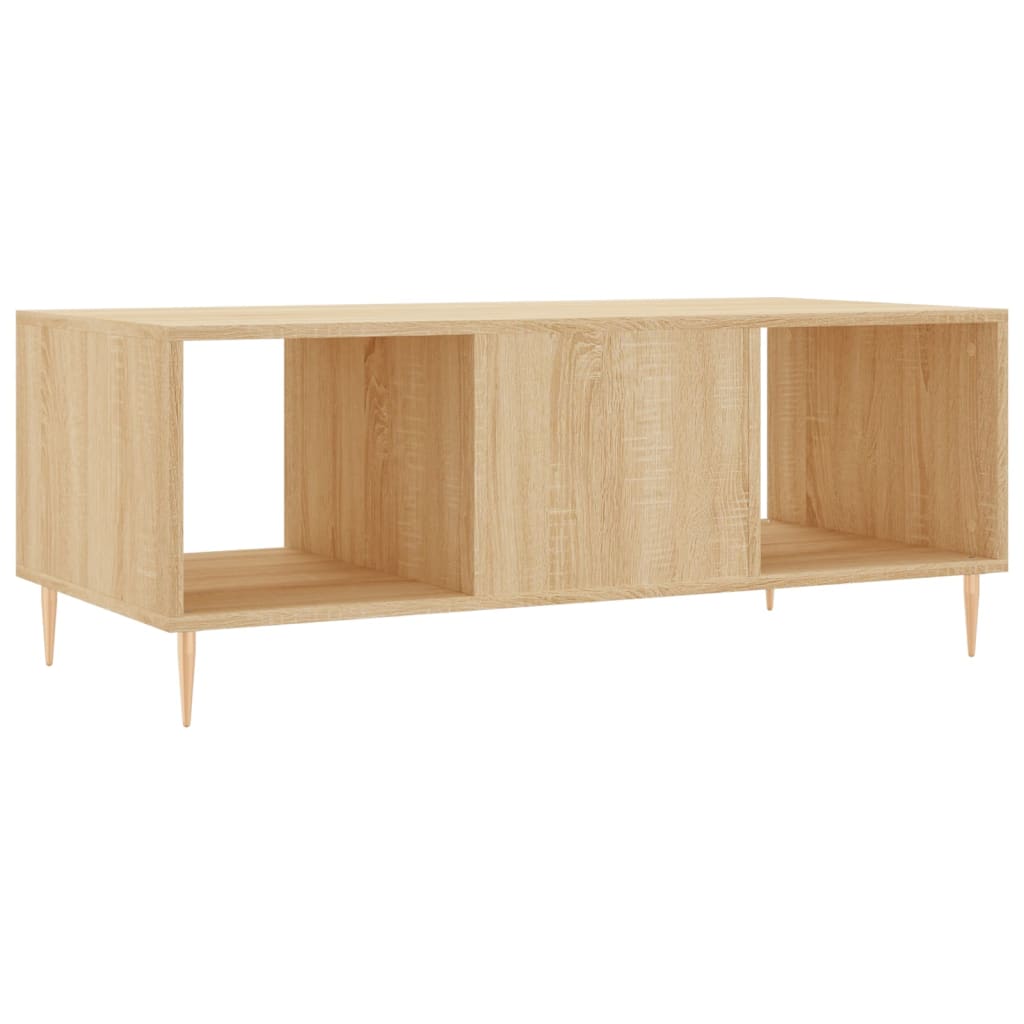 Table basse chêne sonoma 102x50x40 cm bois d’ingénierie - Tables basses