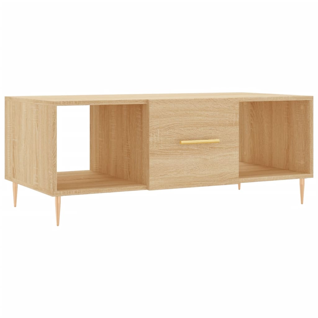 Table basse chêne sonoma 102x50x40 cm bois d’ingénierie - Tables basses