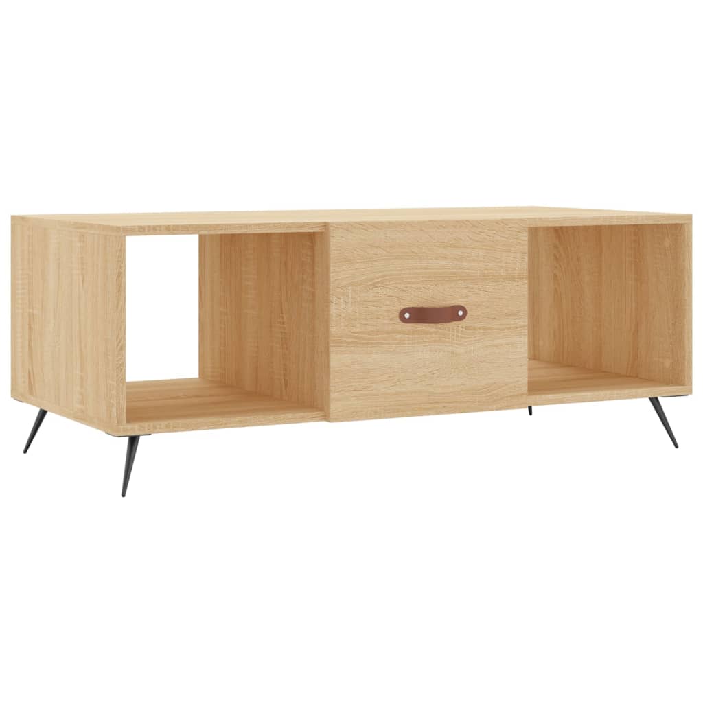 Table basse chêne sonoma 102x50x40 cm bois d’ingénierie - Tables basses