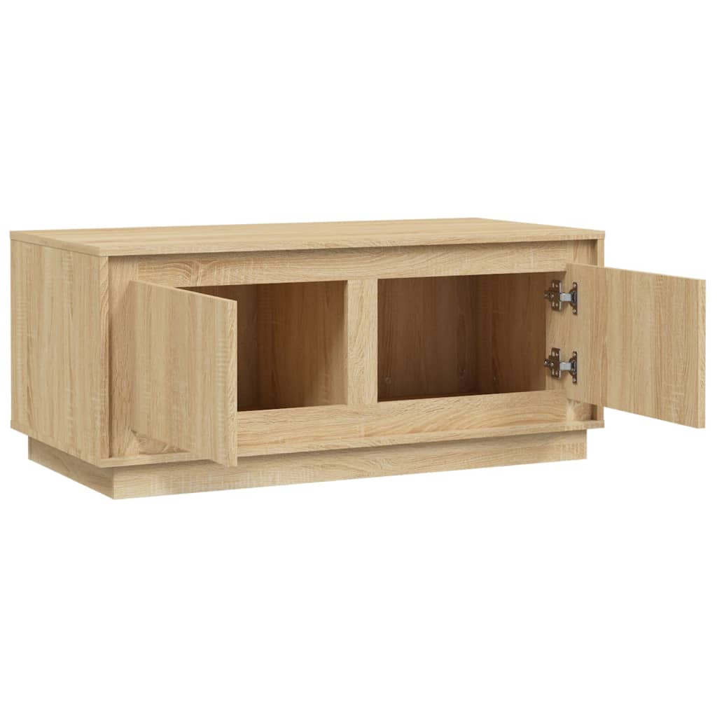 Table basse chêne sonoma 102x50x44 cm bois d’ingénierie - Tables basses