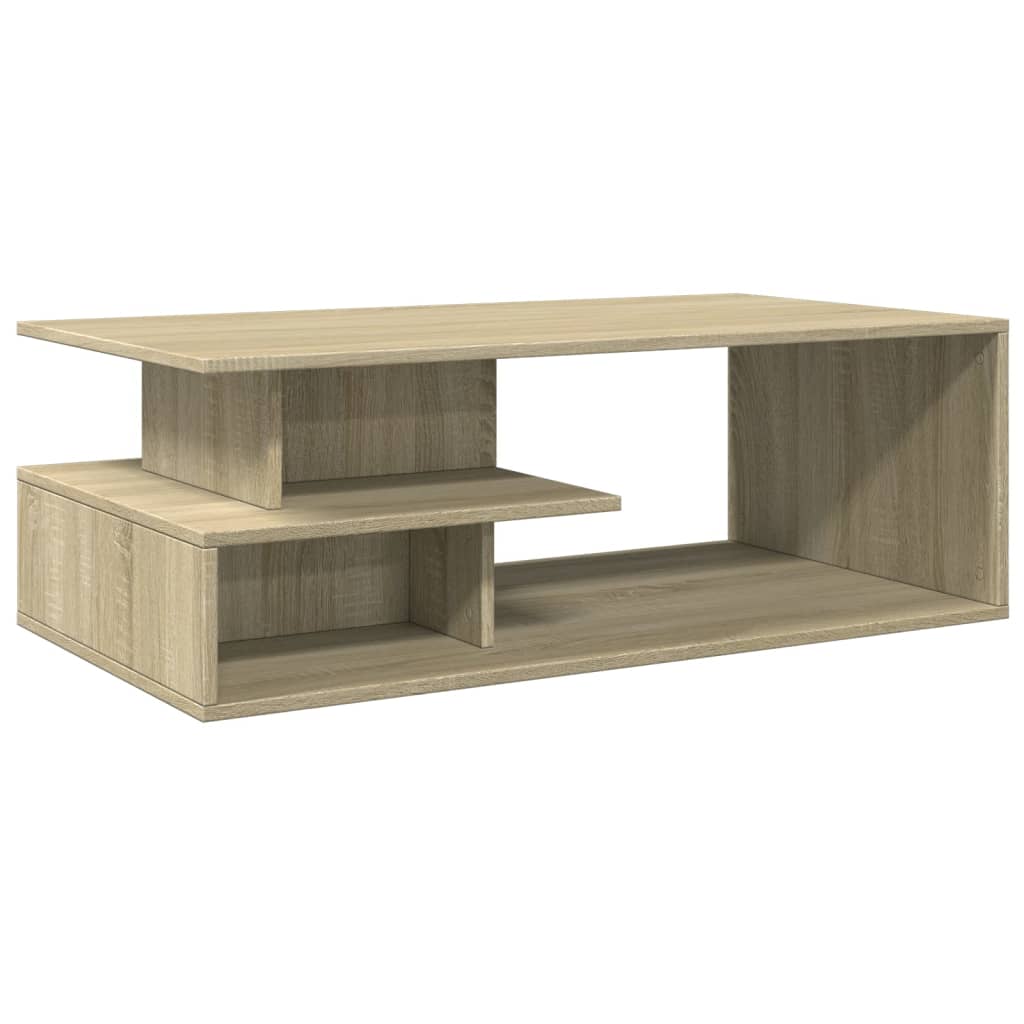 Table basse chêne sonoma 102x55x35 cm bois d’ingénierie - Tables basses