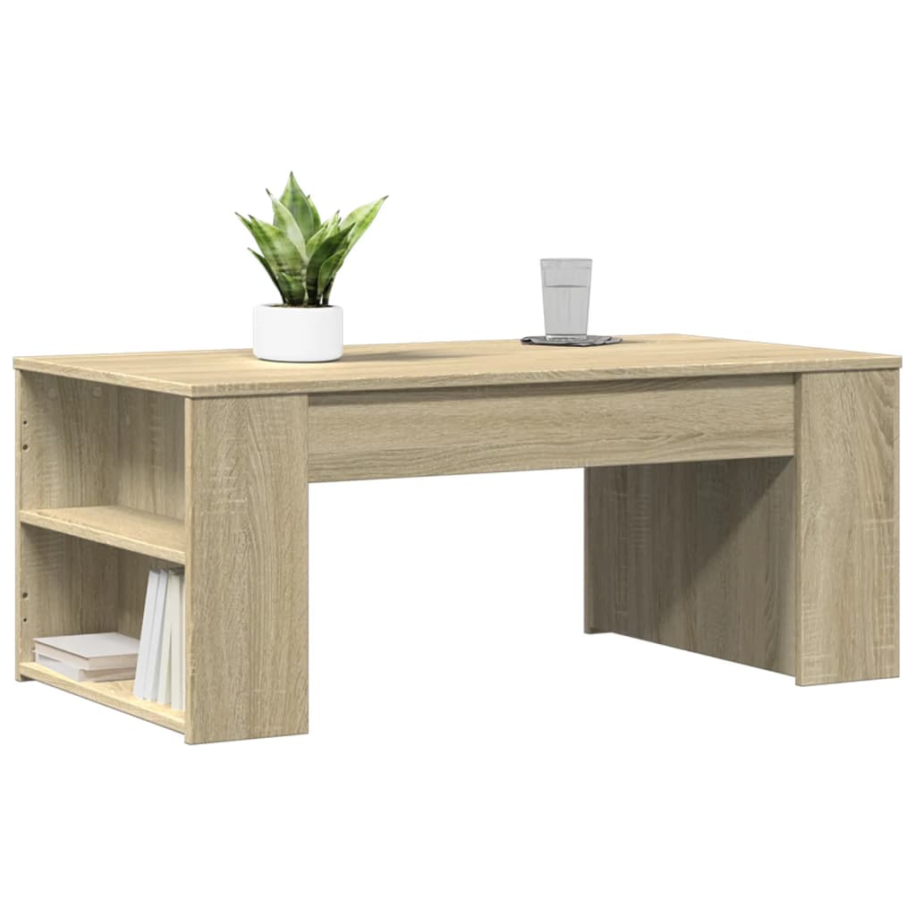 Table basse chêne sonoma 102x55x42 cm bois d’ingénierie - Tables basses
