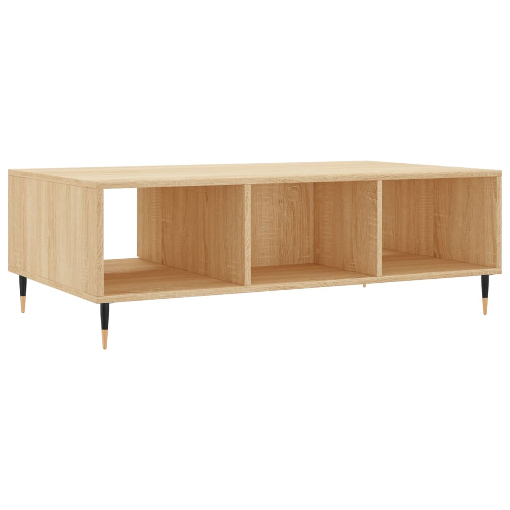 Table basse chêne sonoma 104x60x35 cm bois d’ingénierie - Tables basses