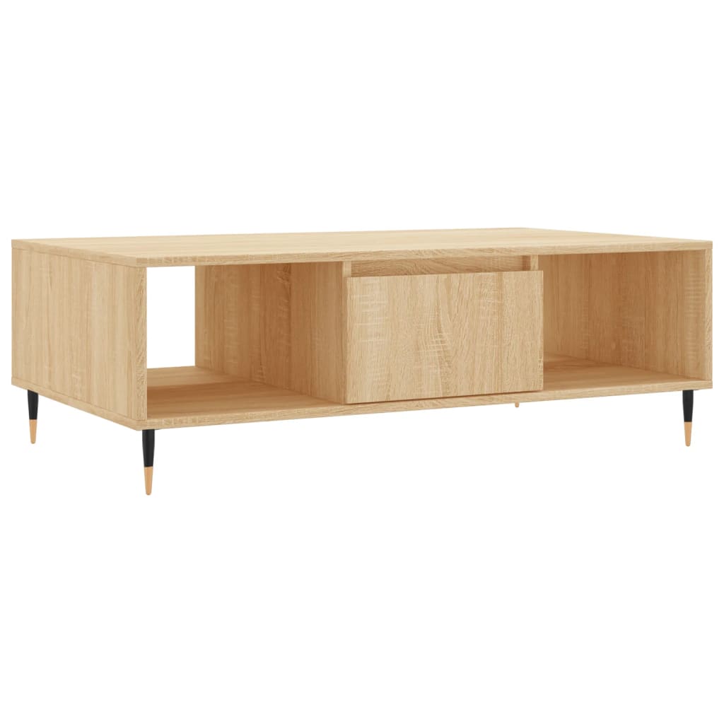 Table basse chêne sonoma 104x60x35 cm bois d’ingénierie - Tables basses