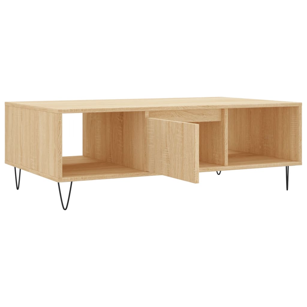 Table basse chêne sonoma 104x60x35 cm bois d’ingénierie - Tables basses