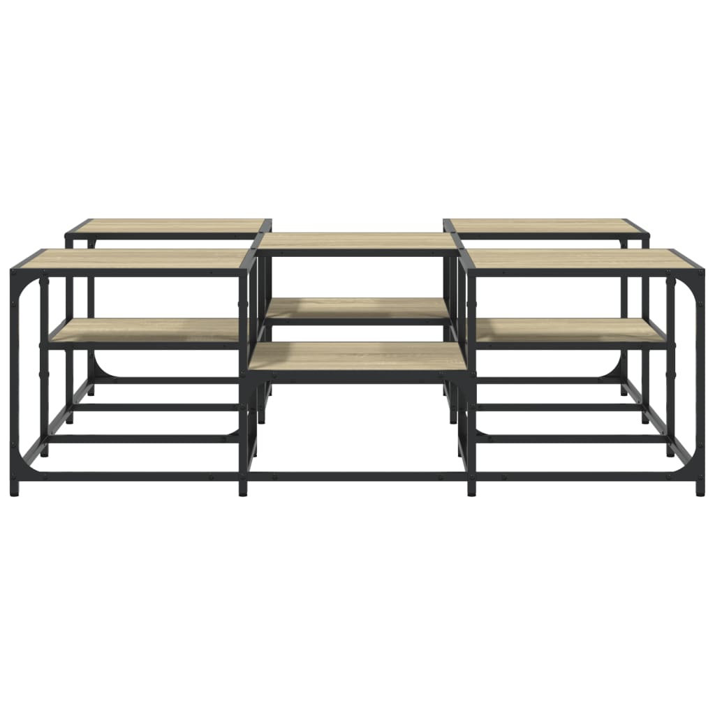 Table basse chêne sonoma 121x121x40 cm bois d’ingénierie - Tables basses