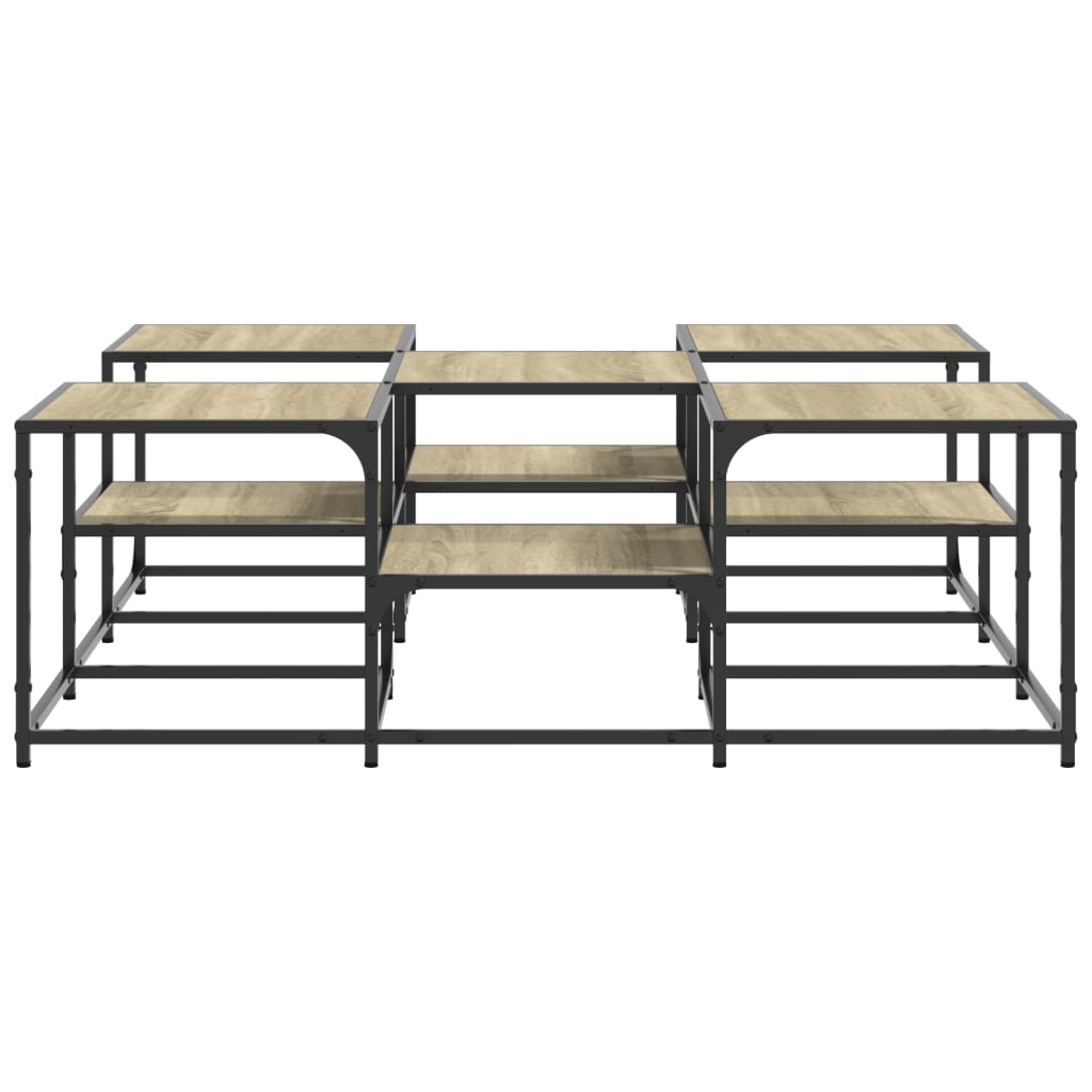 Table basse chêne sonoma 121x121x40 cm bois d’ingénierie - Tables basses