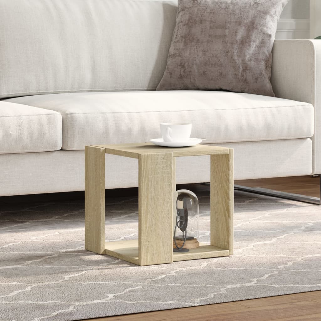 Table basse chêne sonoma 32x32x30 cm bois d’ingénierie - Tables basses