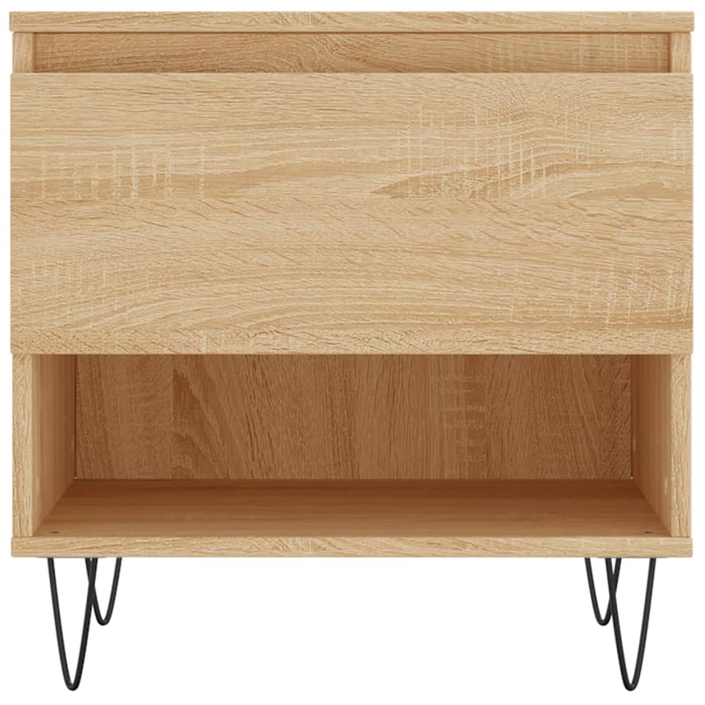 Table basse chêne sonoma 50x46x50 cm bois d’ingénierie - Tables basses
