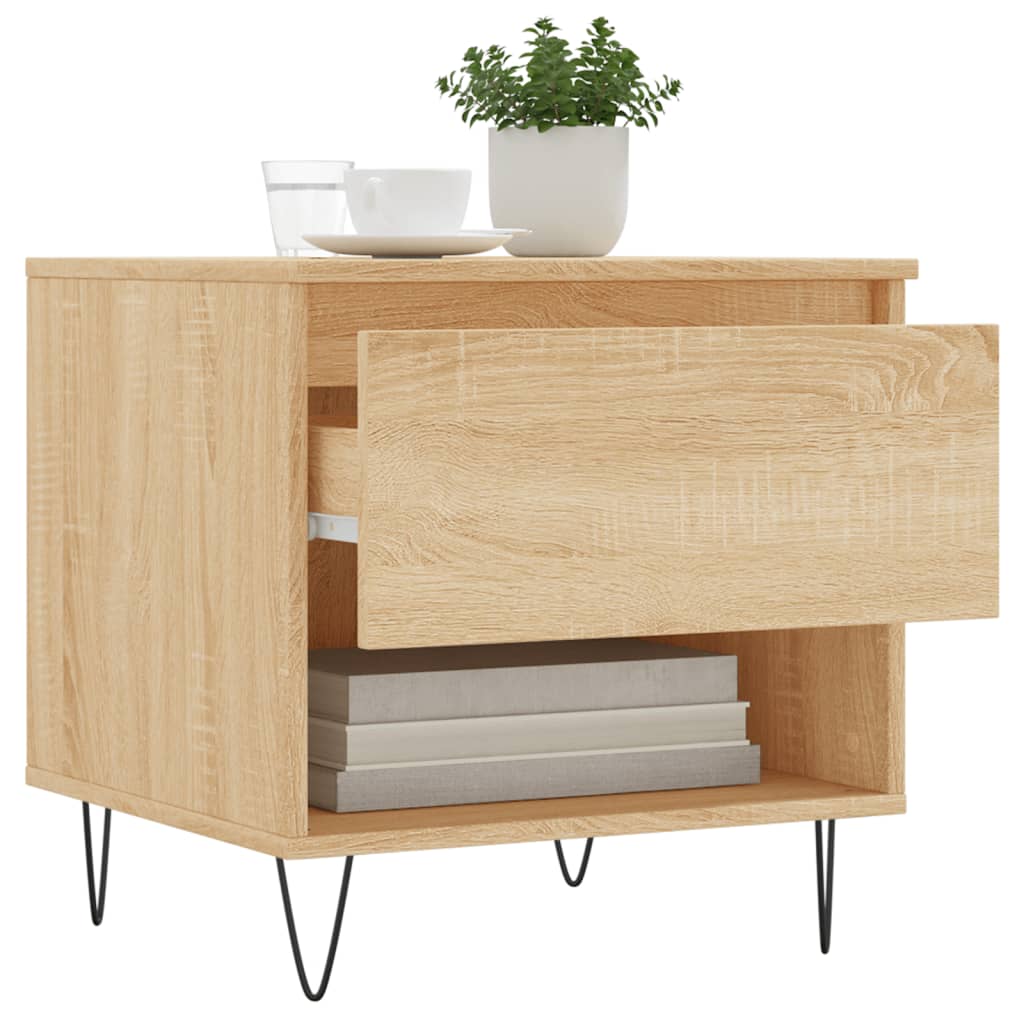 Table basse chêne sonoma 50x46x50 cm bois d’ingénierie - Tables basses