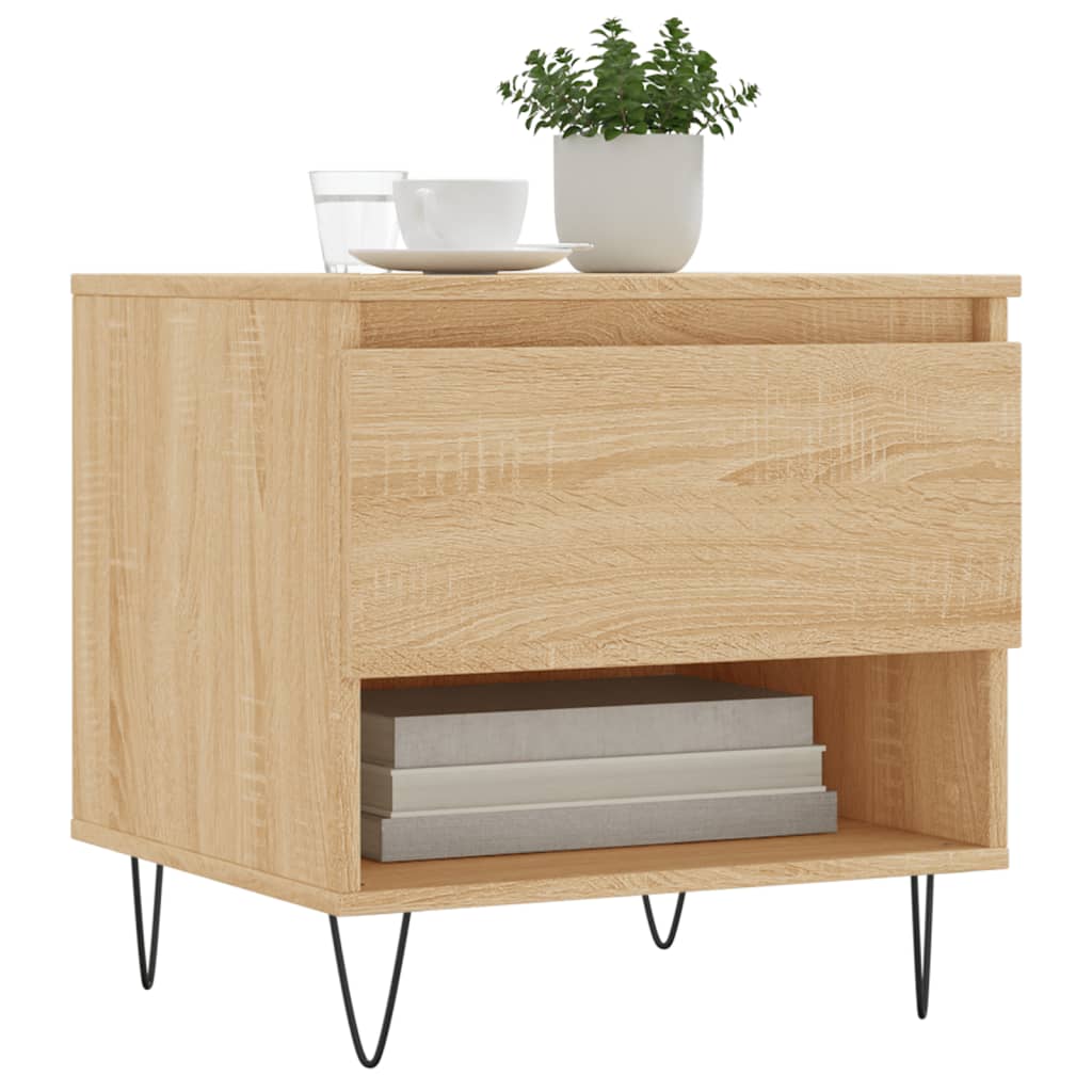 Table basse chêne sonoma 50x46x50 cm bois d’ingénierie - Tables basses