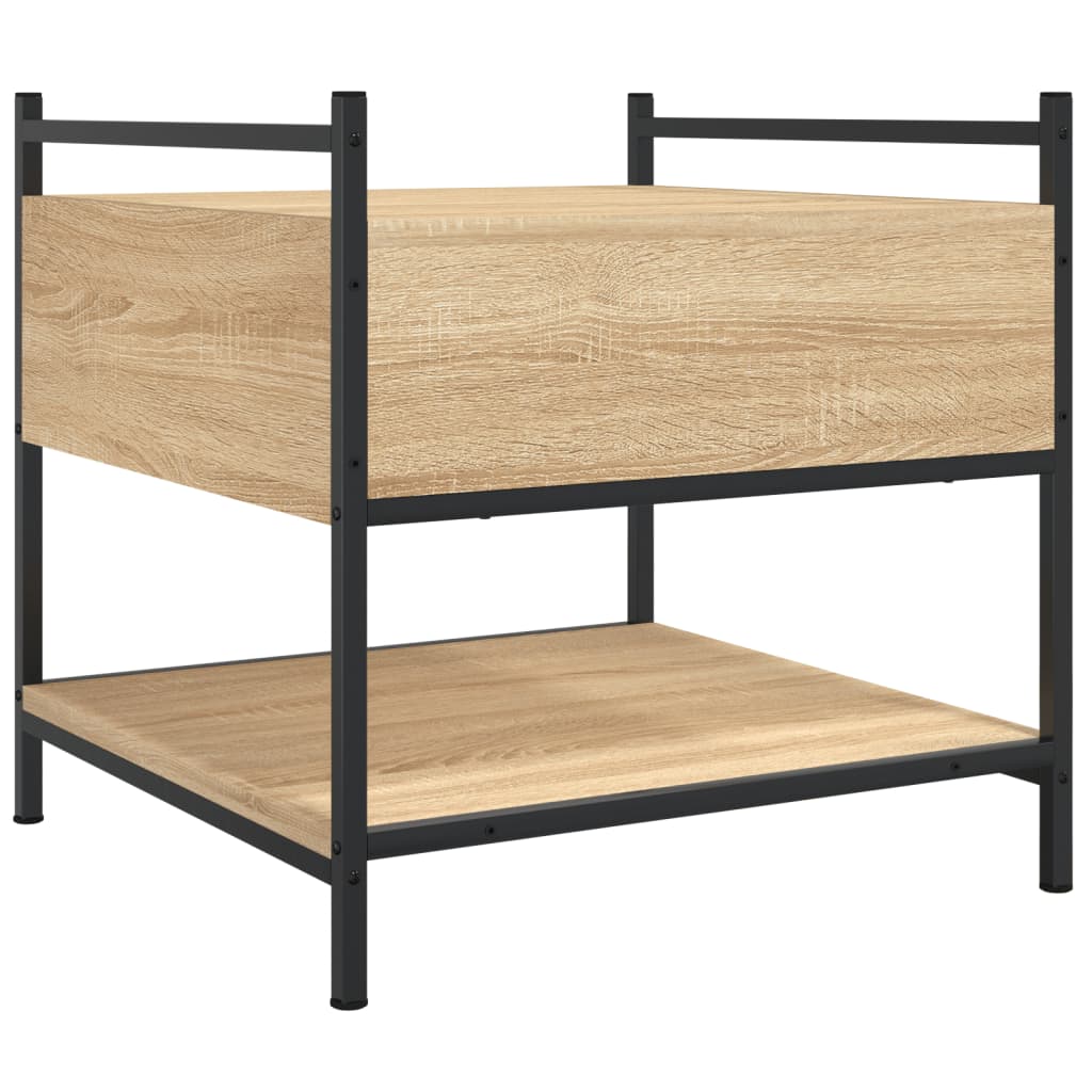 Table basse chêne sonoma 50x50x50 cm bois d’ingénierie - Tables basses
