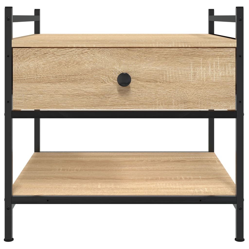 Table basse chêne sonoma 50x50x50 cm bois d’ingénierie - Tables basses