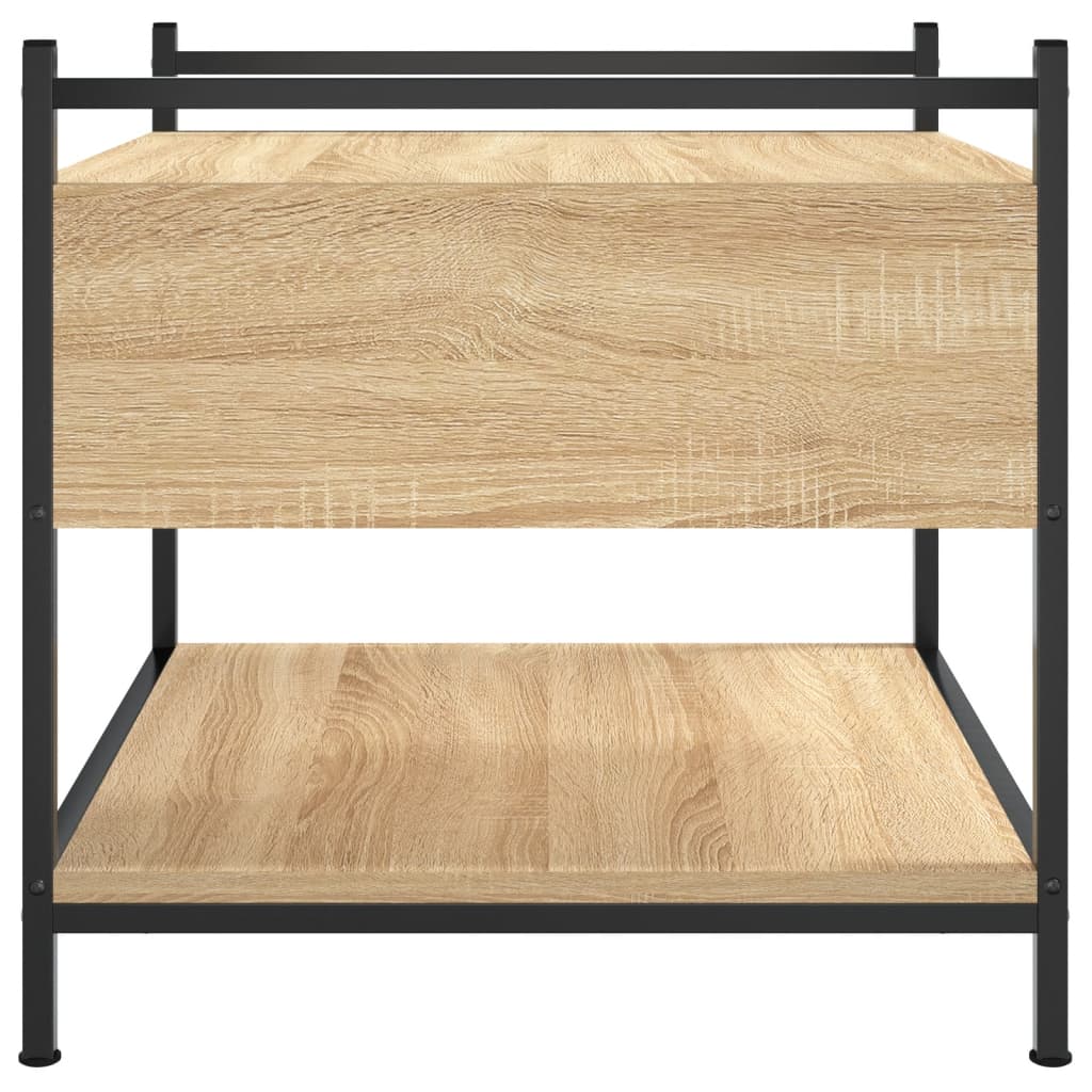 Table basse chêne sonoma 50x50x50 cm bois d’ingénierie - Tables basses