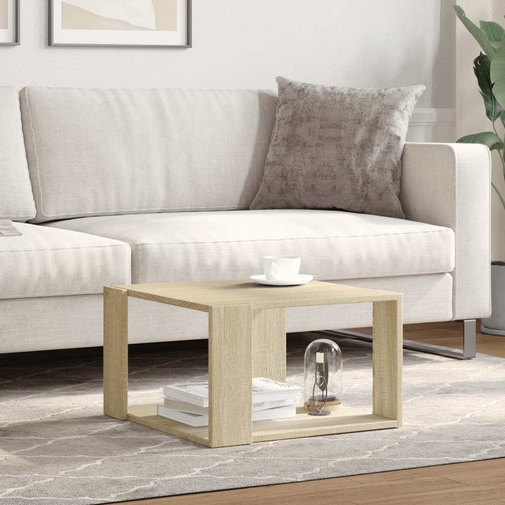 Table basse chêne sonoma 51,5x51,5x30 cm bois d’ingénierie - Tables basses