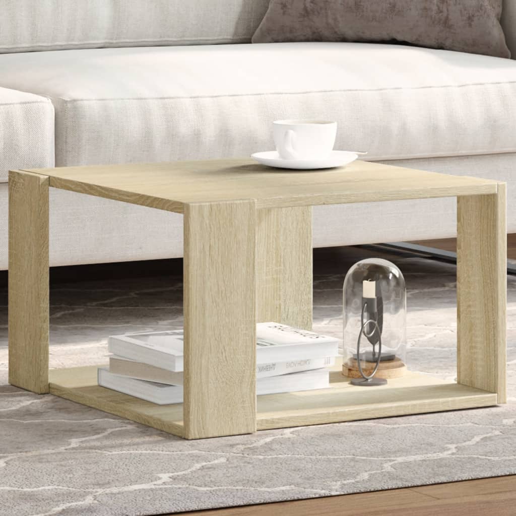 Table basse chêne sonoma 51,5x51,5x30 cm bois d’ingénierie - Tables basses