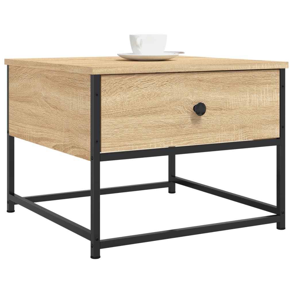 Table basse chêne sonoma 51x51x40 cm bois d’ingénierie - Tables basses
