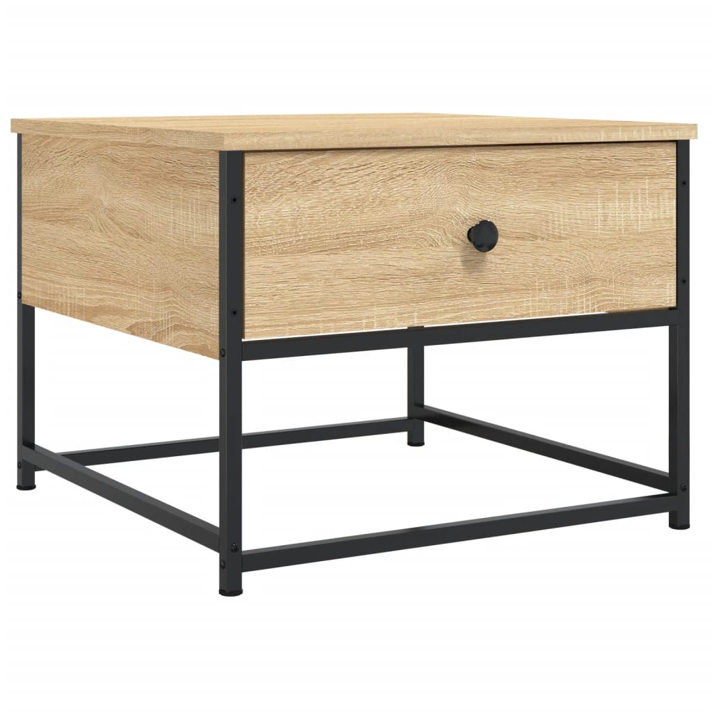 Table basse chêne sonoma 51x51x40 cm bois d’ingénierie - Tables basses