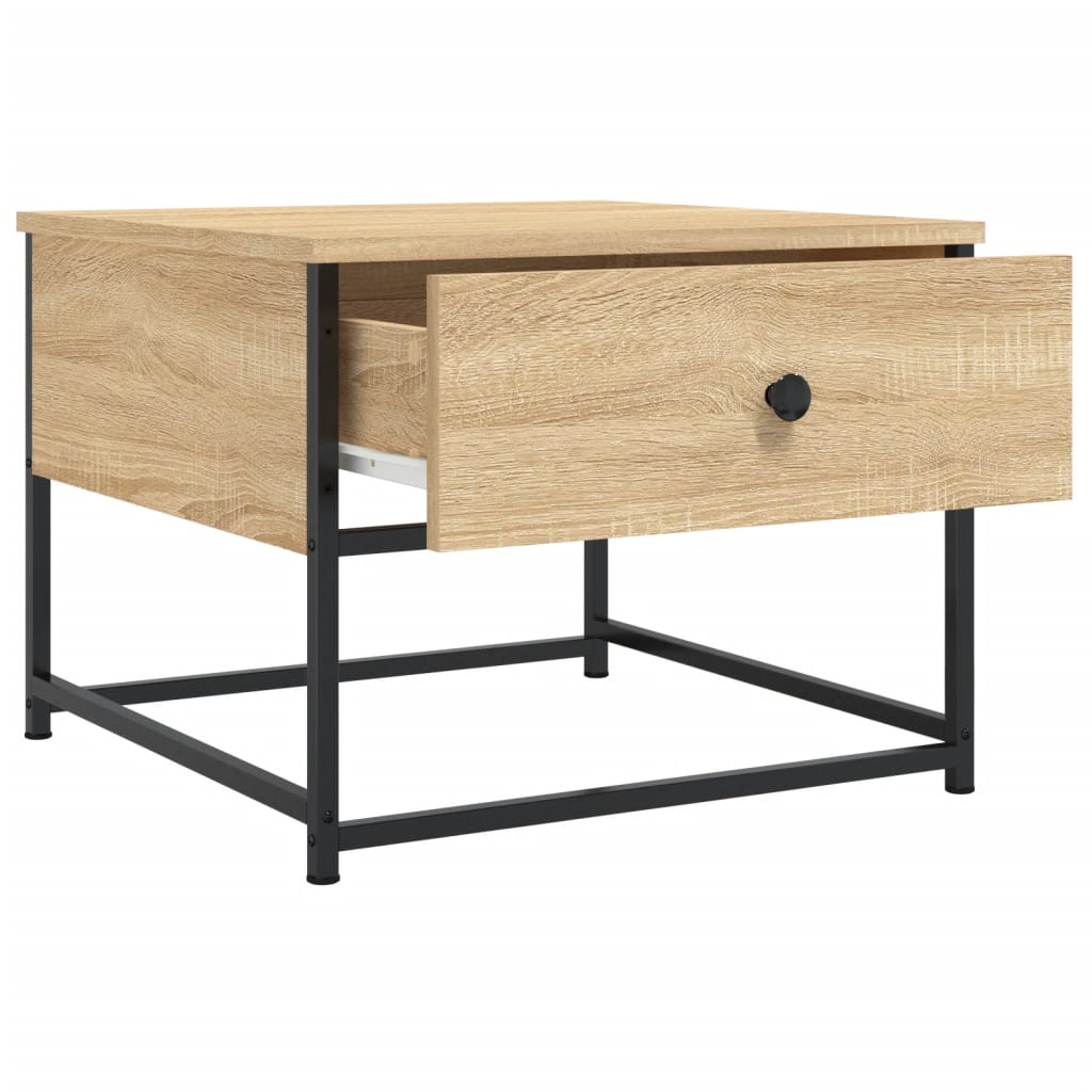 Table basse chêne sonoma 51x51x40 cm bois d’ingénierie - Tables basses