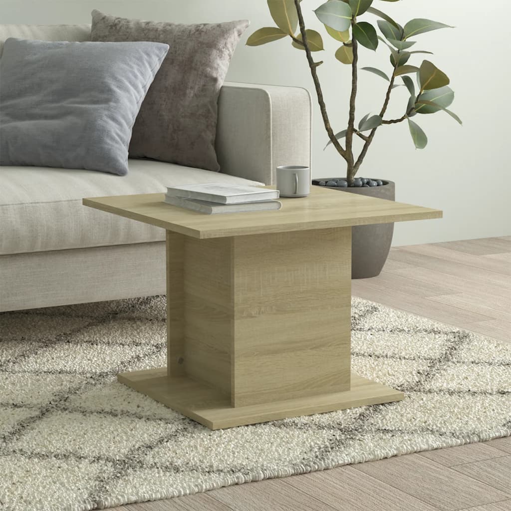 Table basse chêne sonoma 55,5x55,5x40 cm bois d’ingénierie - Tables basses