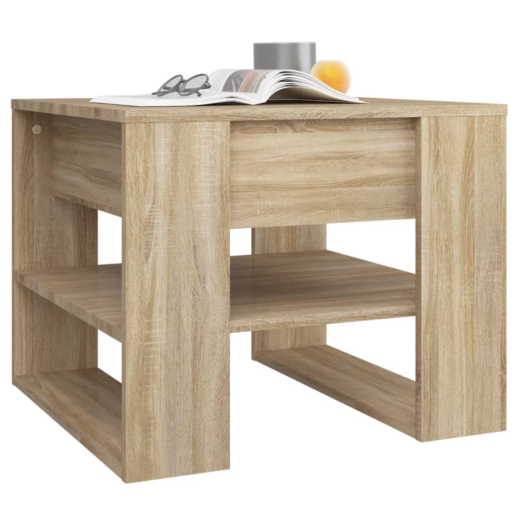 Table basse chêne sonoma 55,5x55x45 cm bois d’ingénierie - Tables basses