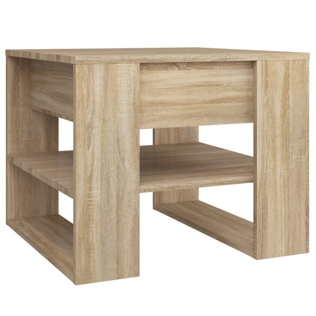Table basse chêne sonoma 55,5x55x45 cm bois d’ingénierie - Tables basses