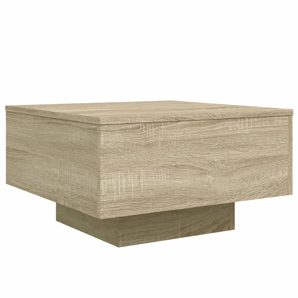 Table basse chêne sonoma 55x55x31 cm bois d’ingénierie - Tables basses