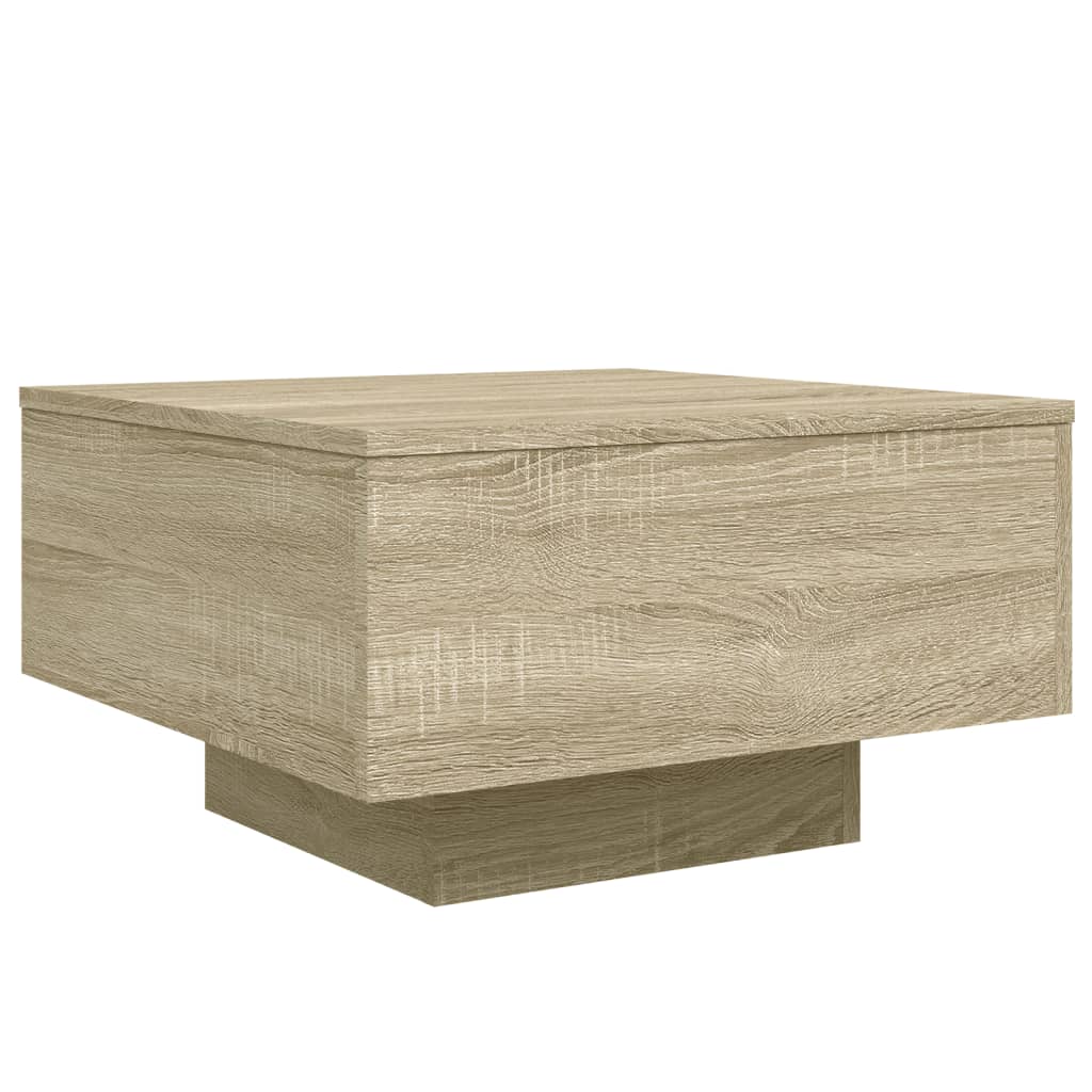 Table basse chêne sonoma 55x55x31 cm bois d’ingénierie - Tables basses