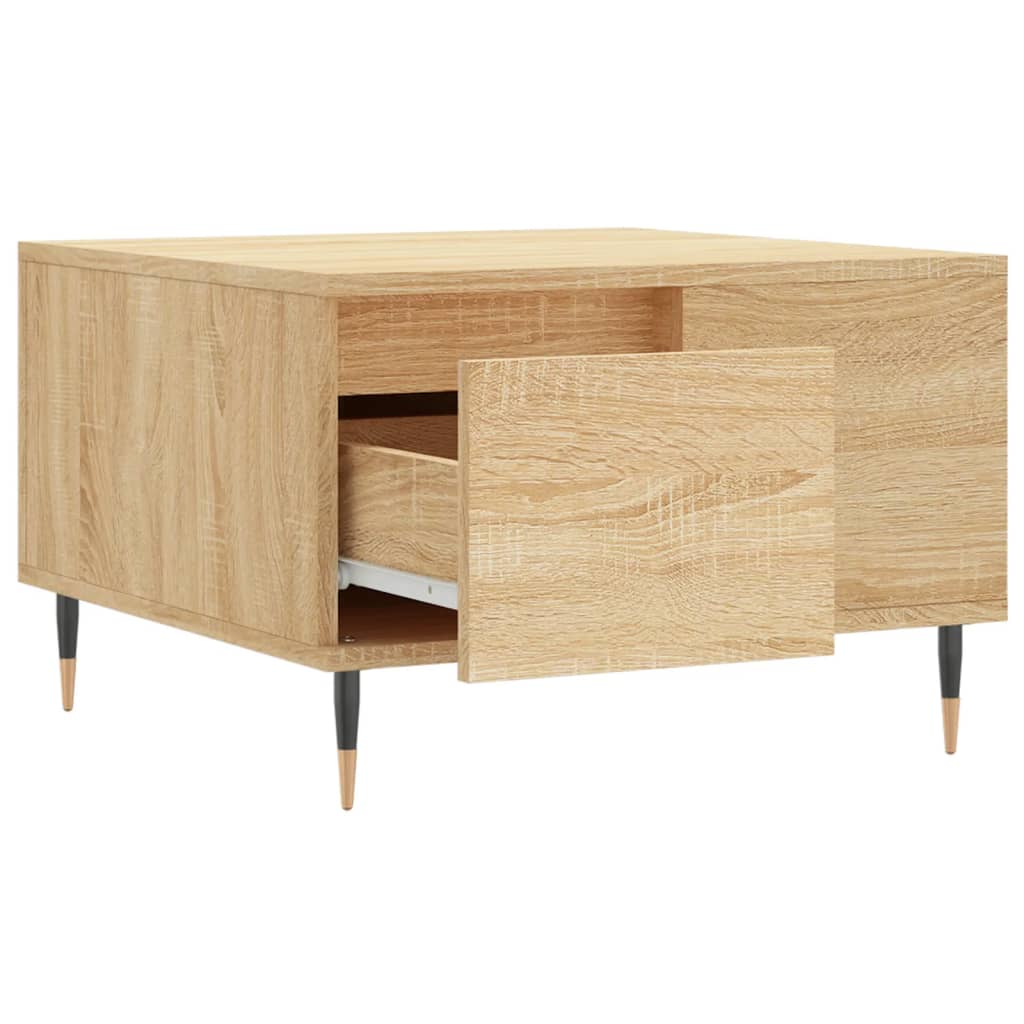 Table basse chêne sonoma 55x55x36,5 cm bois d’ingénierie - Tables basses