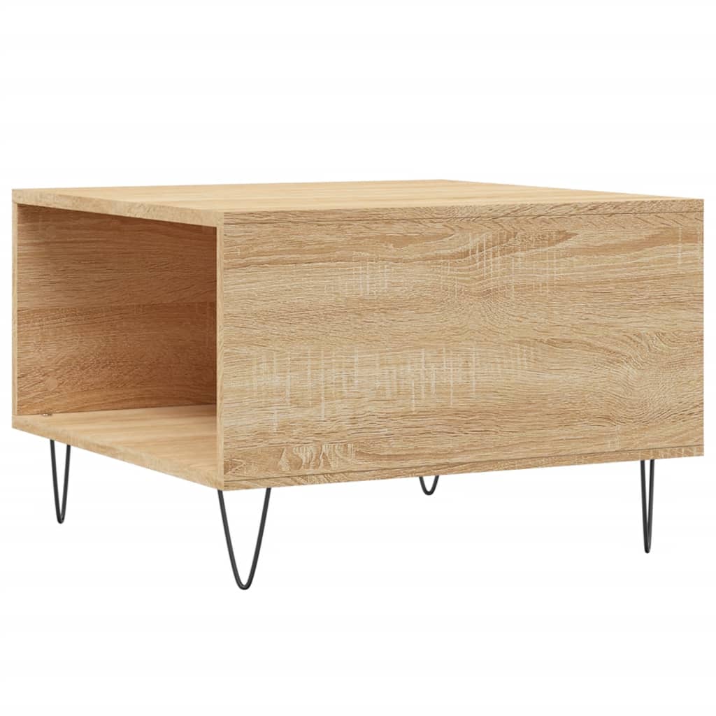 Table basse chêne sonoma 55x55x36,5 cm bois d’ingénierie - Tables basses