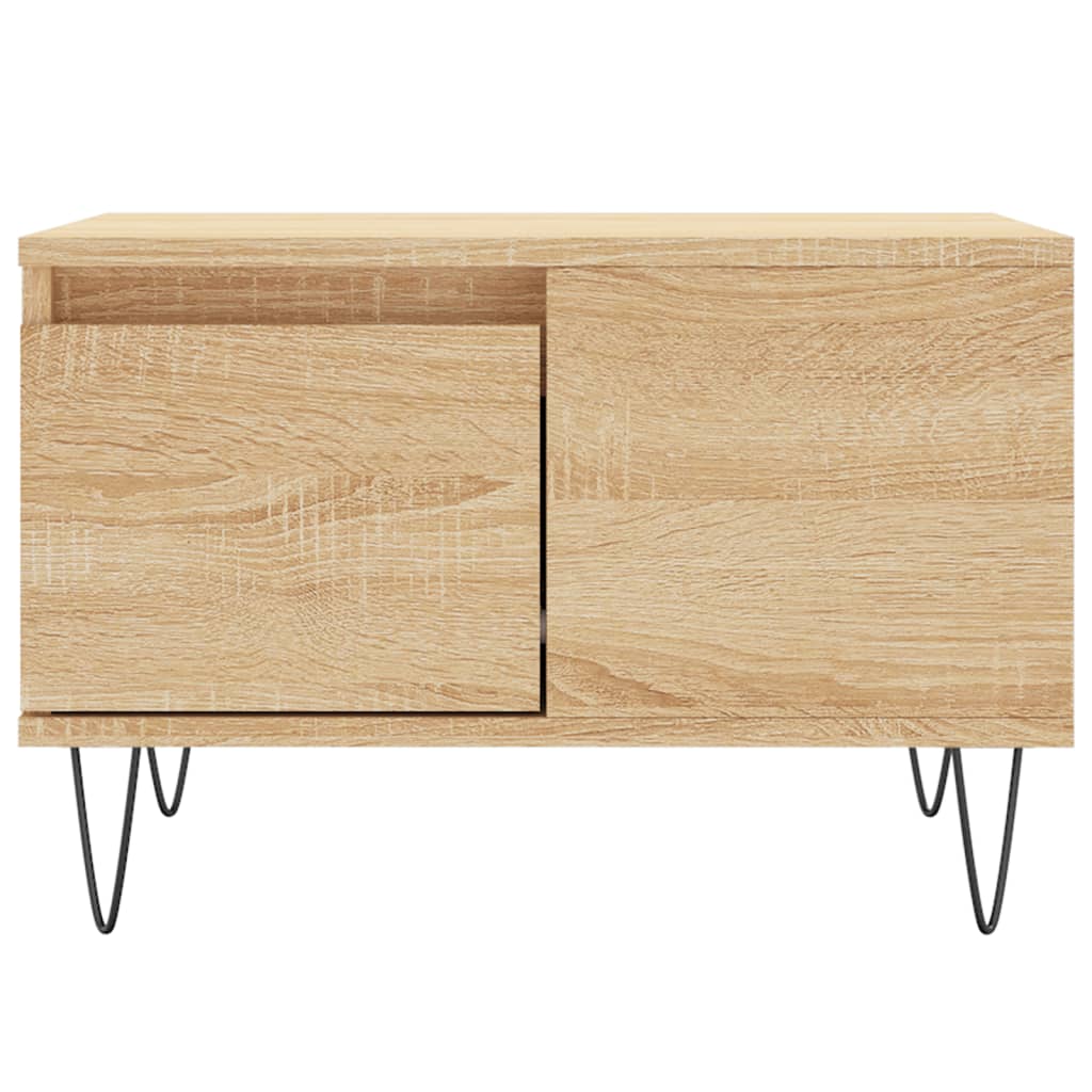 Table basse chêne sonoma 55x55x36,5 cm bois d’ingénierie - Tables basses