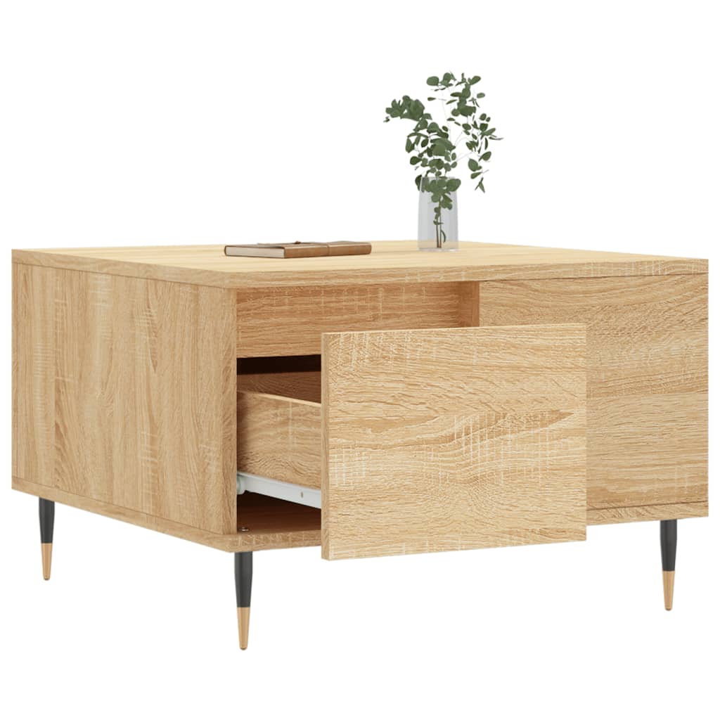 Table basse chêne sonoma 55x55x36,5 cm bois d’ingénierie - Tables basses